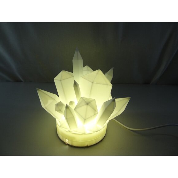 Crystal-Inspired LED Table Lamp With Geometric Design & Warm White Glow - Picture 4 of 15